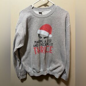 Gildan Gray Crewneck Sweater with David Rose Design